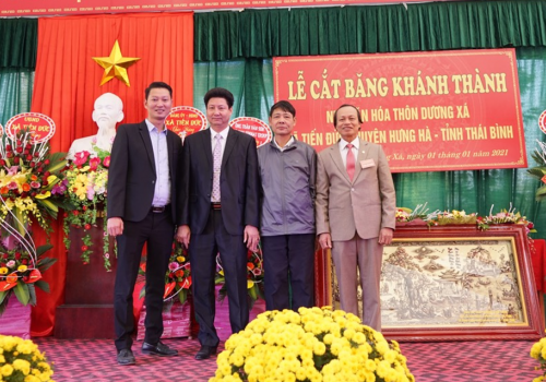 Tonmat Group tài trợ xây dựng Nhà văn hóa thôn tại tỉnh Thái Bình