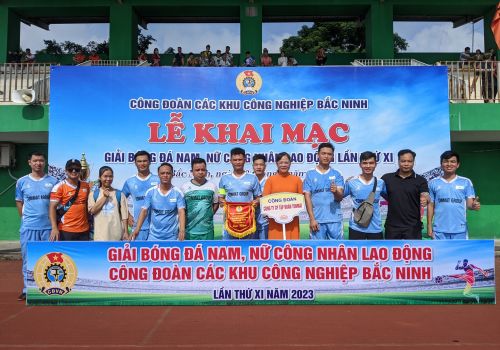 Tonmat Group tham gia Giải Bóng đá Mini nam, nữ công nhân lao động các khu công nghiệp Bắc Ninh lần thứ XI, năm 2023.